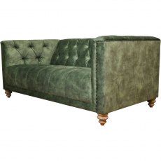 Christchurch Medium Sofa in Lovely Velvet Conifer