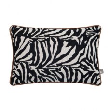 Rey Lumbar Cushion In Black/Beige