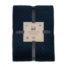 Erin 130x270cm Bed Throw - Dark Navy