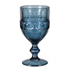 Blue Wine Goblets - Set of 4
