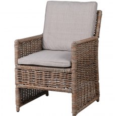 Salerno Outdoor Dining Chair with Cushions