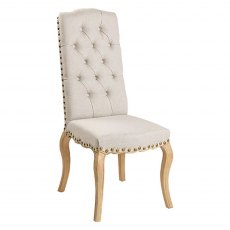 Darcy Dining Chair in Natural Oatmeal Fabric
