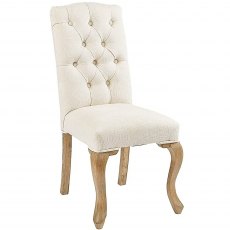 Olivia Dining Chair in Natural Oatmeal Fabric