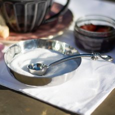 Sugar Bowl & Polished Knot Sugar Spoon Set