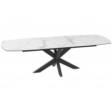 Phoenix Extending Dining Table in Ceramic - Matt Marble