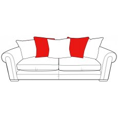 Tirano Extra Large (Split) Sofa - Pillow Back