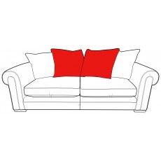 Tirano Large (Split) Sofa - Pillow Back