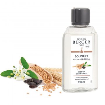 Golden Wheat Bouquet Refill For Diffusers 200ml - Maison Berger