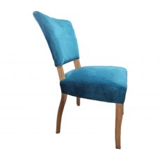 Parisian Velvet Dining Chair in Teal