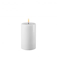 Dansk White Real Flame™ LED Candle - 7.5cm Ø - Medium