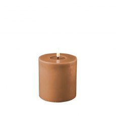 Dansk Caramel Real Flame™ LED Candle - 10 cm Ø - Small