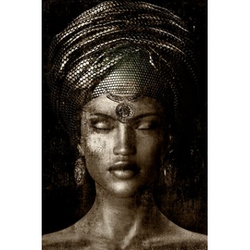 Glamour Girl I (Sepia) - Photo Art on Plexiglass
