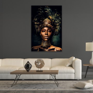Mystique Queen - Photo Art on Dibond  - Gold Frame