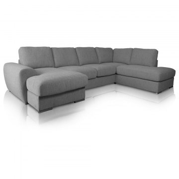 Grand Option 3R - Chaise Corner Group with Open-End RHF in Scenario Lichen Grey SCE2098