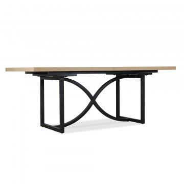 Nordic Tranquility Metal Extending Dining Table