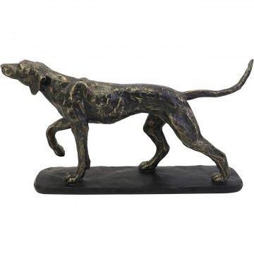 Hunter Dog Sculpture - Antique Bronze Finish