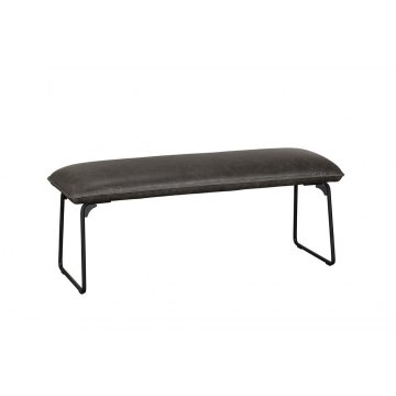 Cooper 120cm Seat Bench In Grey Faux Leather