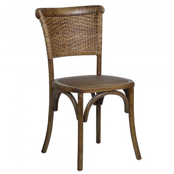 Jackson Bay Woven-Back Chair in Rustic Ash