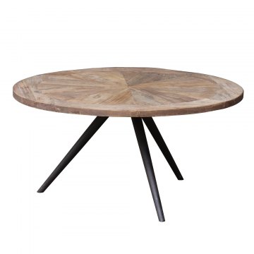 Jackson Bay Parquet Top Round Coffee Table