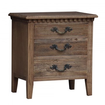 Bermuda Three Drawer Bedside Chest