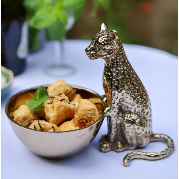 Gold Leopard Nibbles Bowl
