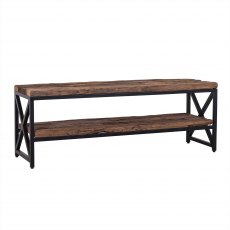 Industrial Kensington TV Bench with Black Frame