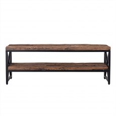Industrial Kensington TV Bench with Black Frame