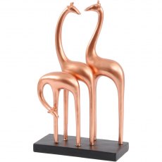 Giraffe Sculpture In Rose Gold Finish