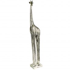 Giraffe - Large in Silver Finish (58cm Tall)