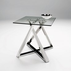 Capricorn Lamp Table - Stainless Steel