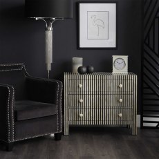 Langham Floor Lamp In Nickel With Black Shade
