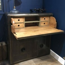 Aviator Chest Desk - Vintage Jet Brass