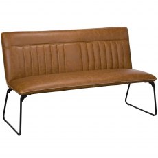 Cooper 150cm Bench In Tan Faux Leather