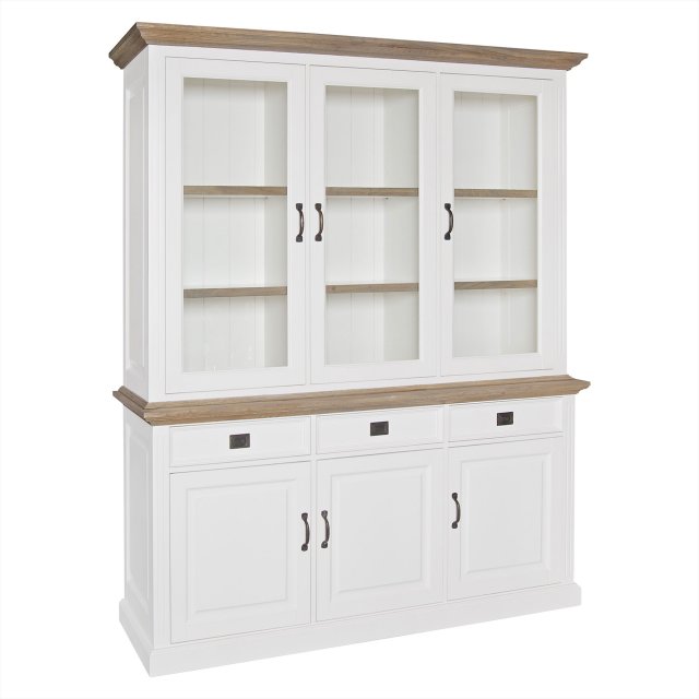 Oakdale Three Door Sideboard & Hutch