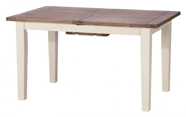 French Country 140cm Rectangular Extending Dining Table