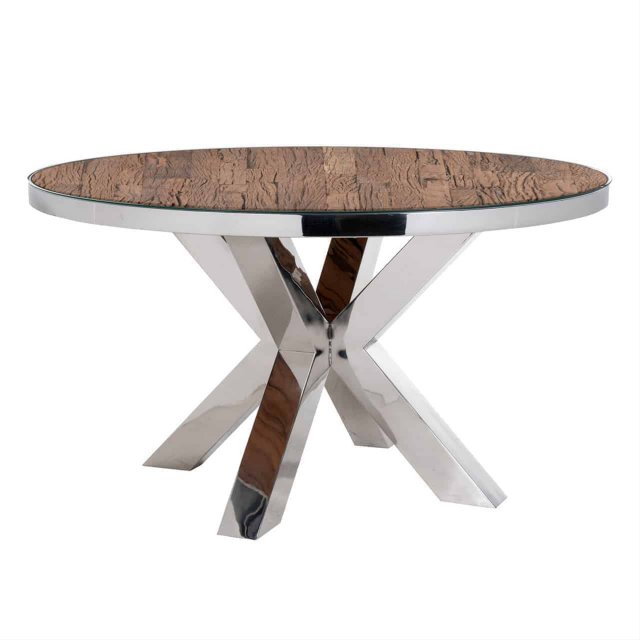 Richmond Kensington Round Dining Table with Glass Top
