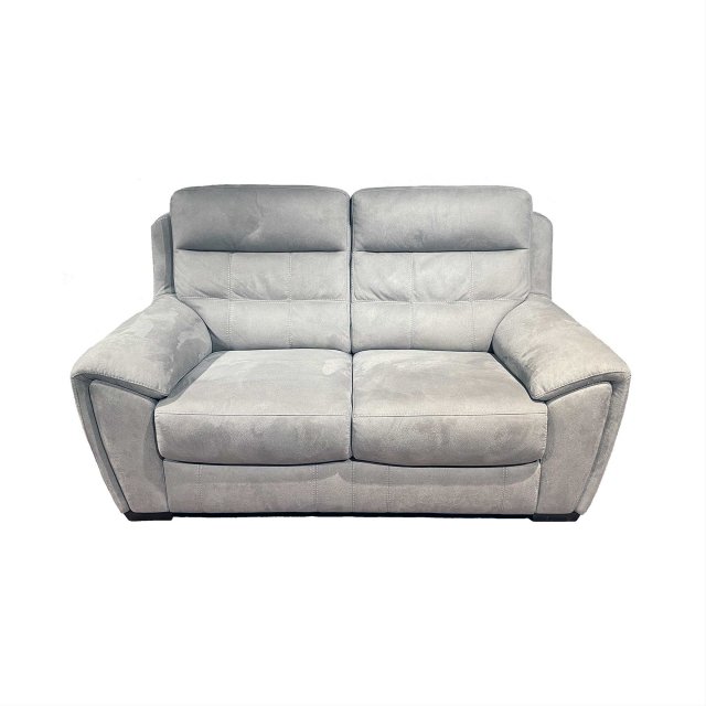 Vegas 2 Seater Static Sofa in Dove Grey Fabric