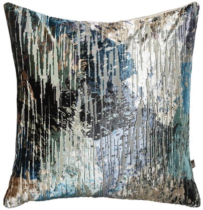 Scatter Box Oksana Velvet Scatter Cushion - Blue