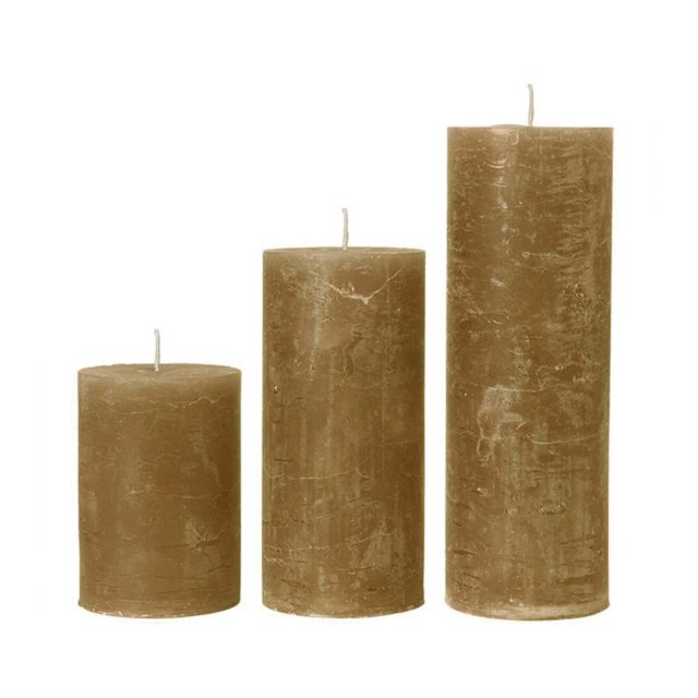Amber Rustic Candle - Oversized
