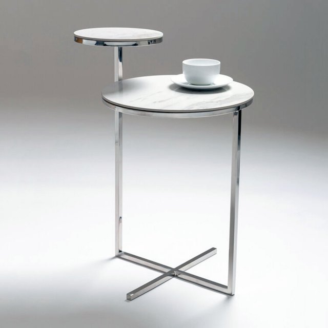 Centrepiece Cruise Side Table - Polished Stainless Steel