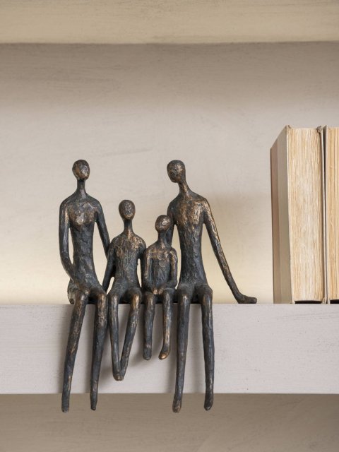 Libra Interiors Sitting Family of Four Shelf Sculpture