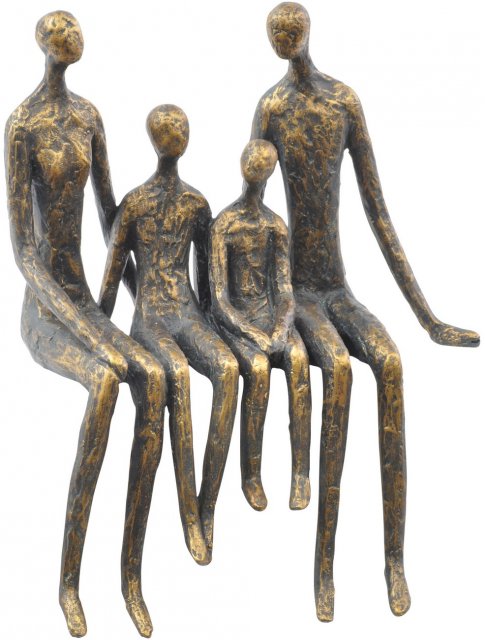 Sitting Family Of Four Shelf Sculpture