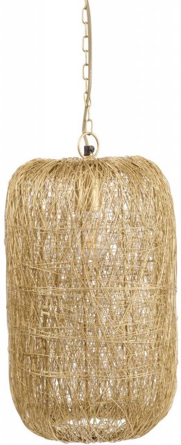 Tova Gold Woven Wire Tall Pendant