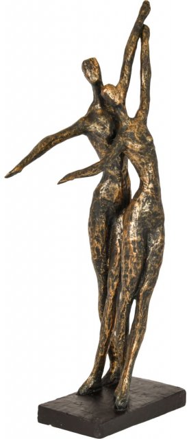 Celebratory Dance Couple in a Bronze Finish