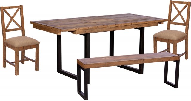 Key West 140cm Extending Dining Table Set