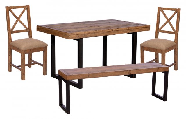 Key West 140cm Extending Dining Table Set