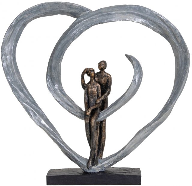 Love Sculpture In Circular Heart