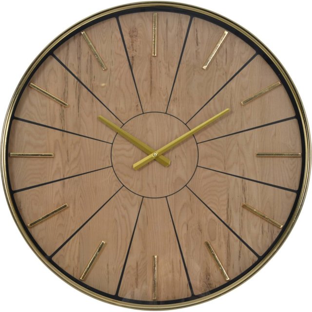 Helsinki Wood Effect Wall Clock 60cm