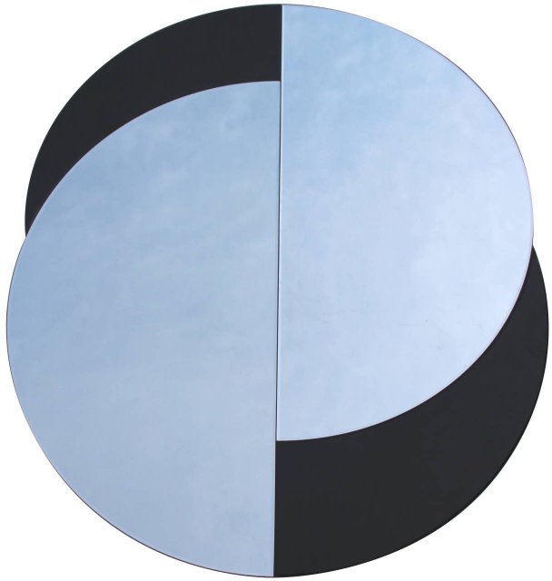 Yin Yang Style Round Wall Mirror