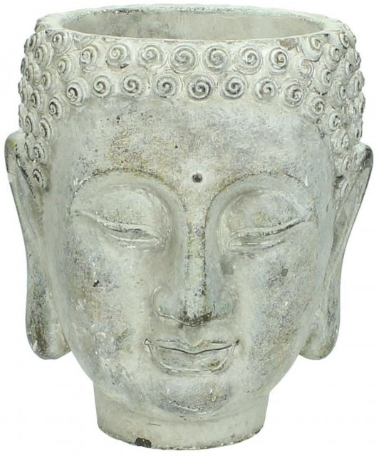 Shiva Inspired Face Planter in Cement Grey Finish